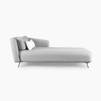 Emelda Grace Chloe Chaise Longue - Grey