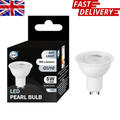 Day Light Led Pearl Bulb 5W Gu10 Energy Saving Spotlight Lamp Bright Home Lighting Long Lasting