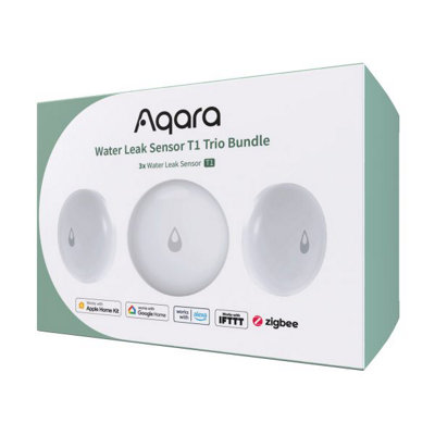 Aqara Water Leak Sensor T1 Trio Bundle With  Apple Homekit, Alexa & Google Home