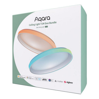 Aqara Ceiling Light T1M Duo Bundle With Apple HomekitAlexa & Google Home Compatibility from B&Q