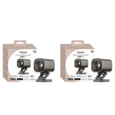 Aqara Camera Hub G5 Pro Duo Bundle Wi-Fi Grey Dual 2.6K Ai Outdoor Security Cameras With HomekitAlexa & Matter from B&Q