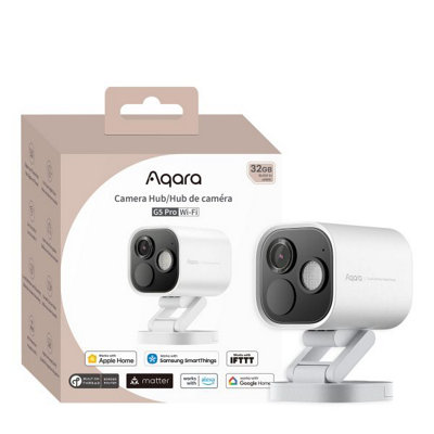 Aqara Camera Hub G5 Bundle (Wi-FiWhite)Hub FunctionalityHomekit Secure VideoZigbee & Thread Support from B&Q