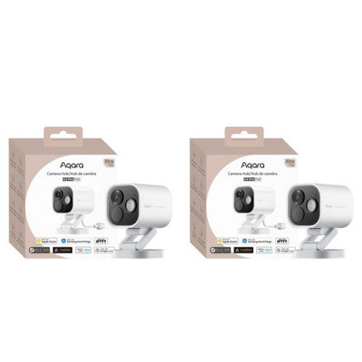 Aqara Camera Hub G5 Pro Duo Bundle Poe White Dual 2.6K Outdoor Ai Security Cameras With PoeHomekit & Matter from B&Q