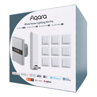 Aqara Whole Home Smart Lighting Kit ProAutomation Bundle With SwitchesSensors & Hub For HomekitAlexa & Google Home from B&Q