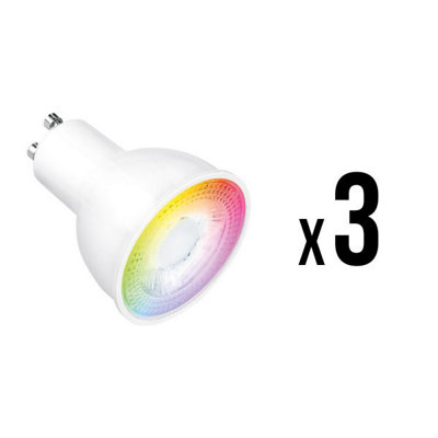 Aurora Aone Zigbee Led Gu10 Lamp 5.6W Rgbw Tuneable Dimmable 2700-6500K 3Pk from B&Q