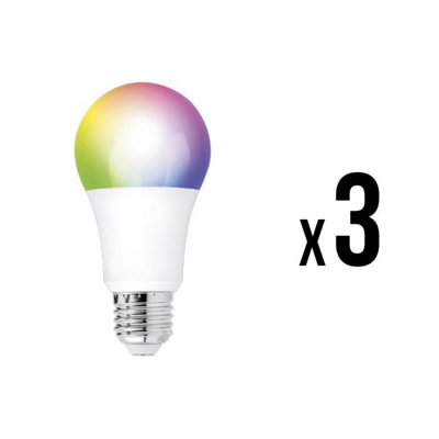 Aurora Aone Zigbee Led Gls Lamp 9.5W Rgbw Tunable Dimmable E27 3Pk from B&Q