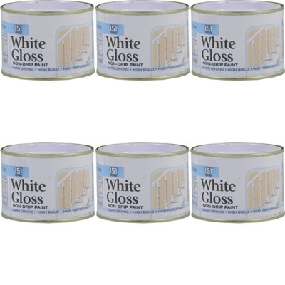 151 Non Drip White Gloss180MlHard DryingHigh BuildHigh Performance (Pack Of 6)