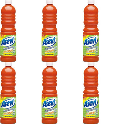 Asevi General Purpose Cleaner 1L (Orange) (Pack Of 6) Orange