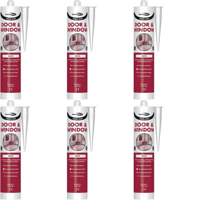 Bond It White Frame Mate Door & Window Sealant Eu3, (Pack Of 6) 310Ml