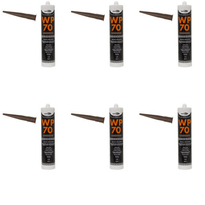 Bond It Wp70 Silicone Sealant Low Modulus Neutral Cure Brown (Pack Of 6) from B&Q