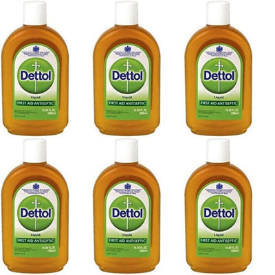 Dettol Original Liquid Antiseptic Disinfectant, 500Ml (Pack Of 6)