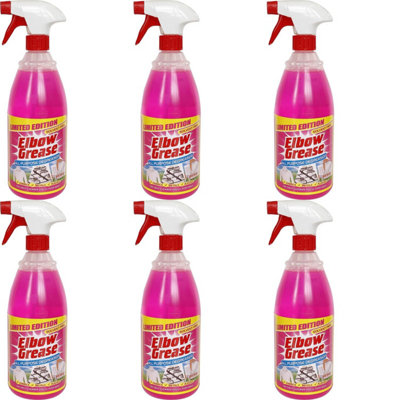 Elbow Grease Pink All Purpose Degreaser, Spray Bottle, Multi Use Cleaner (Pack Of 6) 1L