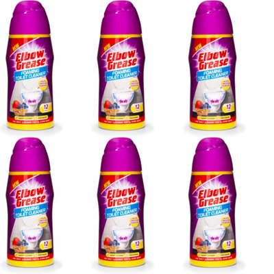 Elbow Grease Foaming Toilet Cleaner, Berry Blast Fragrance, 500G (Pack Of 6)