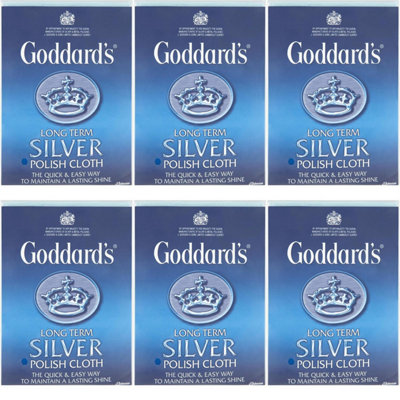 Goddards Long Term Silver Cloth (Pack Of 6) from B&Q
