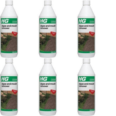 Hg Algae And Mould Remover 1 Litre (181100106) (Pack Of 6) from B&Q