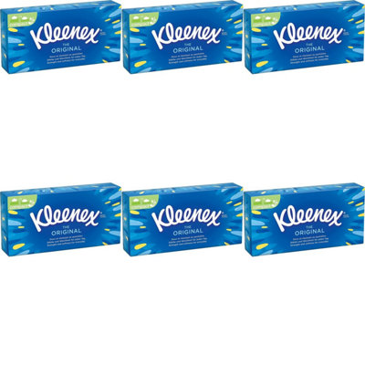 Kleenex Original Tissue Box, 70 Pieces (Pack Of 6)