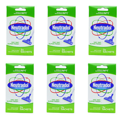 Neutradol Vac Deodorizer Super Fresh Green (N1) (Pack Of 6) from B&Q