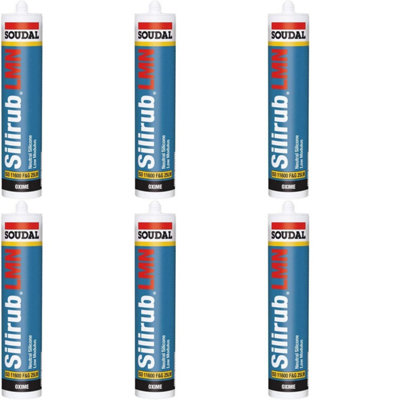 Soudal Silirub Lmn Neutral Silicone SealantAnthracite Grey300Ml Ral 7016 (130268) (Pack Of 6) from B&Q