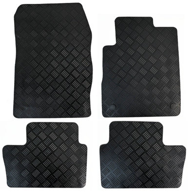 Actiasmat For Nissan Juke Car Floor Mats Tailored Rubber 2020 Onwards 4Pc Set Black from B&Q