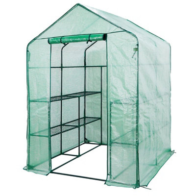Actiasgear Greenhouse 8 Shelf With Pe Cover 23034 from B&Q