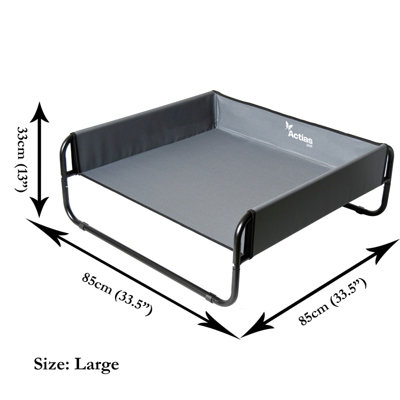 Actiaspet Large Elevated Pet Dog Bed Cat Raised Sides Camping Cot Indoor Outdoor Waterproof from B&Q