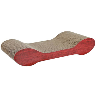 Actiaspet Cat Kitten Cardboard Corrugated Scratcher Scratching Pad Sofa Bed Board Mat from B&Q