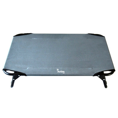 B&Q -  Elevated Dog Bed Pet Cat Raised Folding Camping Cot Indoor Outdoor Waterproof Medium Grey