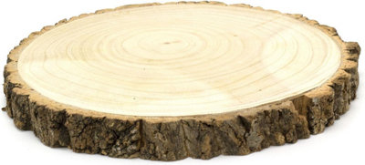 My Square Mile Log Slice Cake StandWedding/birthday Display Board (29-33Cm) from B&Q