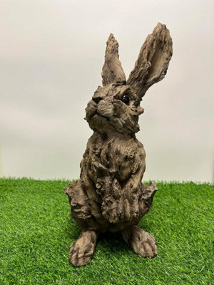 My Square Mile Rabbit Garden Ornament Vintage Statue Animal Hare Bunny Sculpture Large 41Cm from B&Q