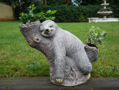 My Square Mile Sloth Garden Planter With Double Plant PotsOutdoor Statue Ornament/light (Double Planter Pot Sloth) from B&Q
