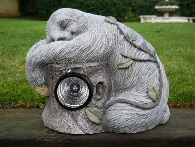 My Square Mile Sloth Garden Planter With Double Plant PotsOutdoor Statue Ornament/light (Garden Solar Led Sloth Light) from B&Q