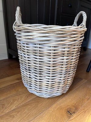 Wholesome Home Rattan Storage BasketRound (Xlarge) from B&Q