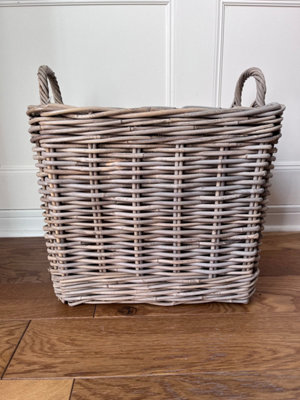 Wholesome Home Rattan Storage BasketSquare (Large) from B&Q