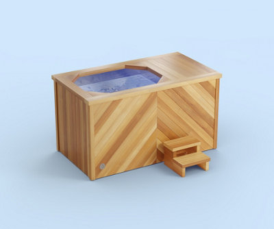 Brass Monkey Standard Ice Bath Herringbone Natural Cedar-38331 