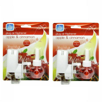 Pan Aroma Plug Air Freshener Apple + Cinnamon 1Pk X 2 from B&Q