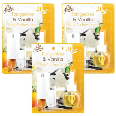 Pan Aroma Plug Air Freshener Tangerine + Vanilla 1Pk X 3 from B&Q