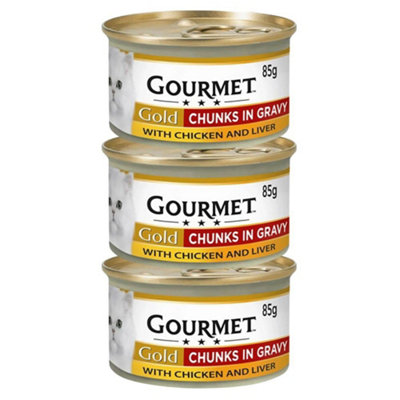 Gourmet Gold Chunks In Gravy Chicken & Liver 85G X 3 from B&Q
