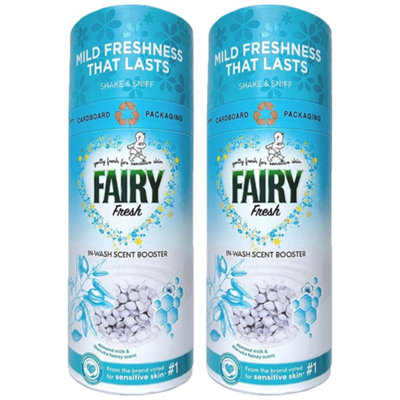 Fairy Fresh In-Wash Scent Booster Beads Almond Milk & Honey Scent 176G X 2 from B&Q