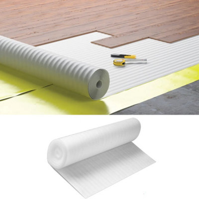 Laminate Flooring Underlay 2mm Foam Underlay Roll 10M2 from B&Q