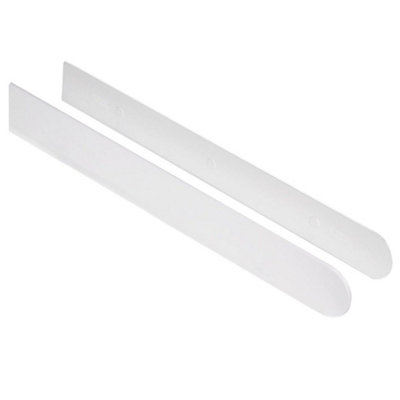 B&Q -  Long Window Sill Capping Board End Caps (Pair) White - Image 2