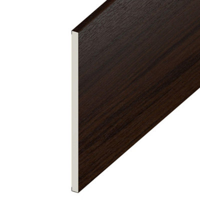 Upvc Flat Plastic Soffit Board Rosewood,(L) 1M (W) 150mm from B&Q