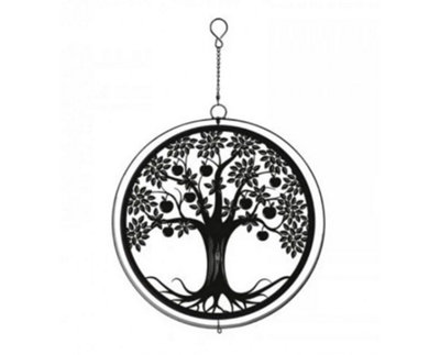 Garden Store Direct Primus Metal Apple Tree Hanging Silhouette Orbit Spinner from B&Q