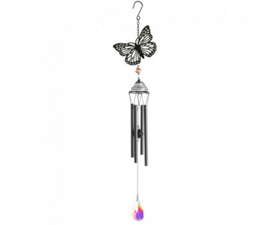 Garden Store Direct Primus Silhouette Butterfly Wind ChimeBlack from B&Q