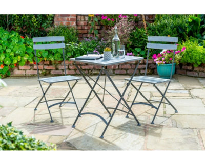 Norfolk Leisure Nofolk Leisure Anada Bistro Set In Grey from B&Q