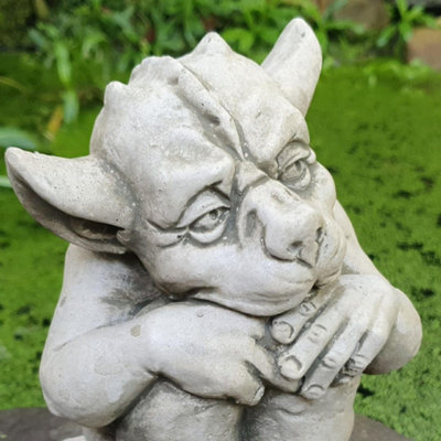 Stone Cast Sparta Stone Gargoyle A Ornament from B&Q