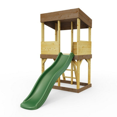 Rebo Lookout Tower With Wave Slide from B&Q