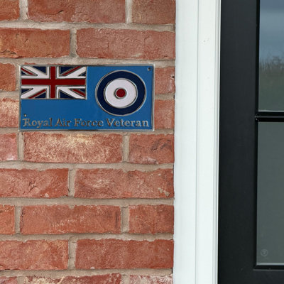 Raf Veteran Plaque Cast Aluminium Royal Air Force Veteran Wall Plaque (30Cm) from B&Q