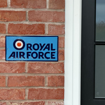 Raf Rectangular Wall Plaque (Cast Aluminium) Indoor/outdoor from B&Q