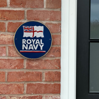 Royal Navy Wall Plaque Cast Aluminium24Cm (Indoor/outdoor) from B&Q
