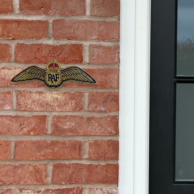 Raf Wings Wall Plaque Cast Aluminium30Cm (Indoor/outdoor) from B&Q